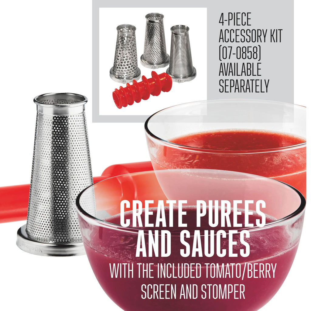 Food Strainer and Sauce Maker White D177