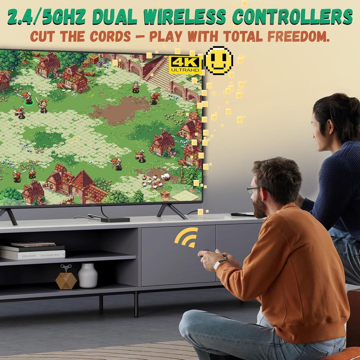Wireless Retro Game Console with 20,000+ Games and 4k Hdmi Output S415006