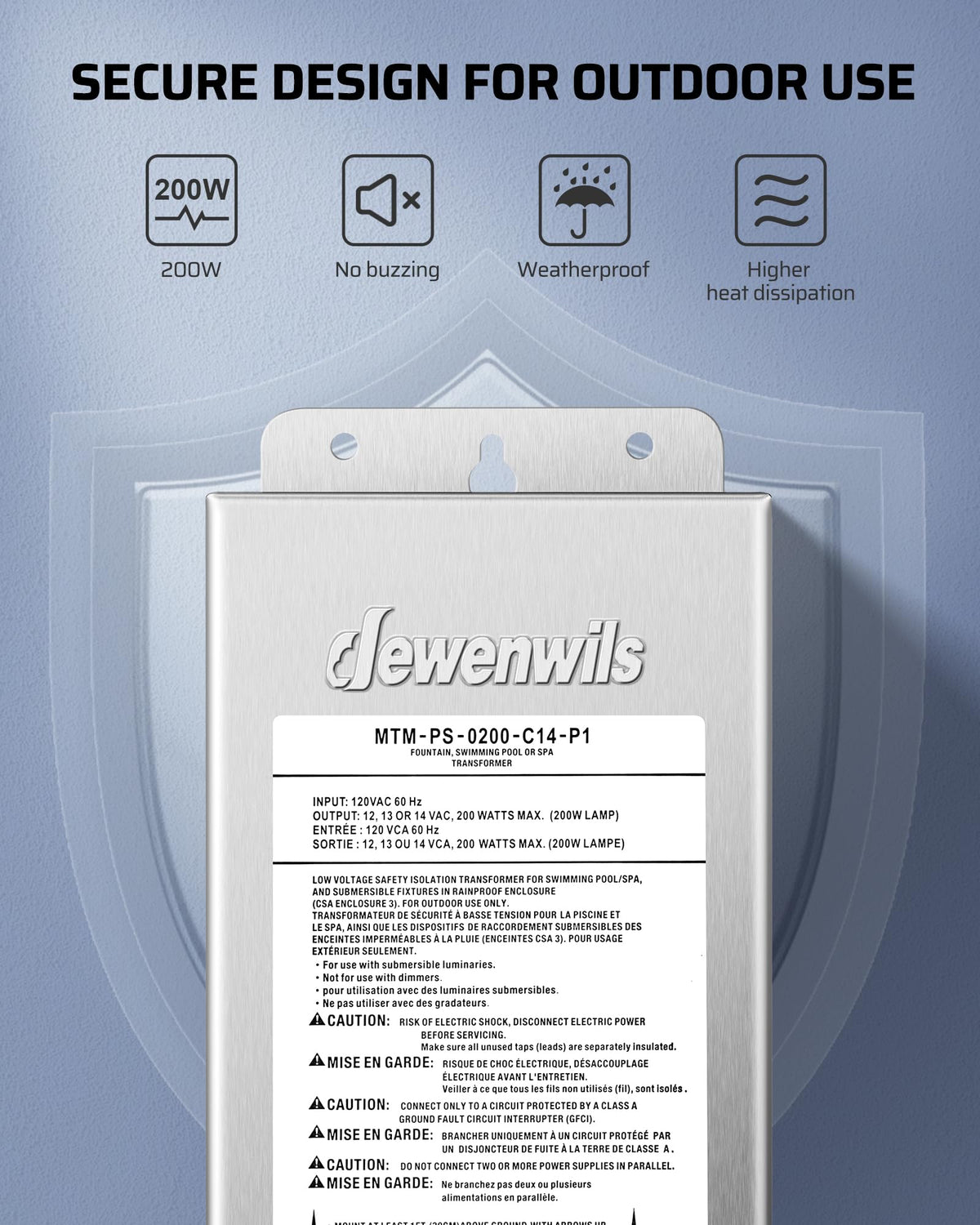 200W Low Voltage Pool Transformer T673505