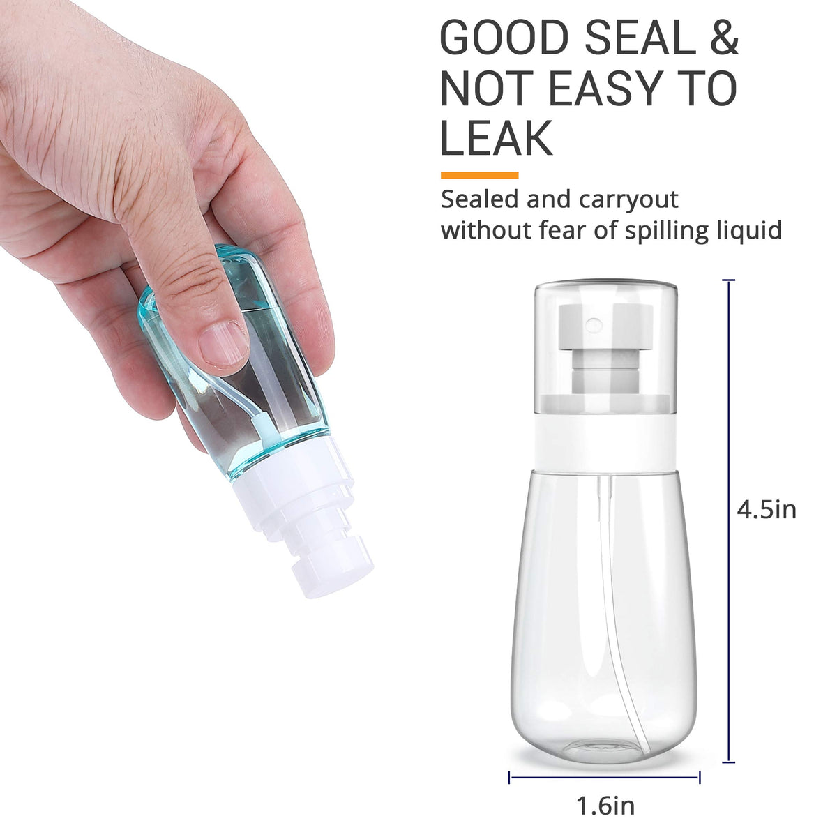 2 Pack Small Travel Spray Bottle 2oz/60ml P318431