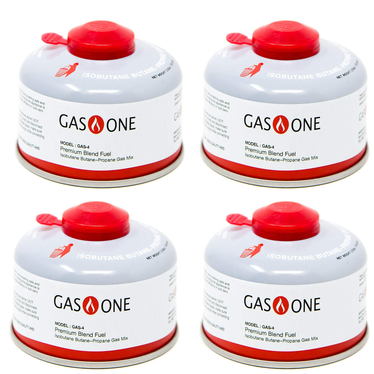 Camping Fuel Isobutane Fuel Canister 100g 4 Pack V528