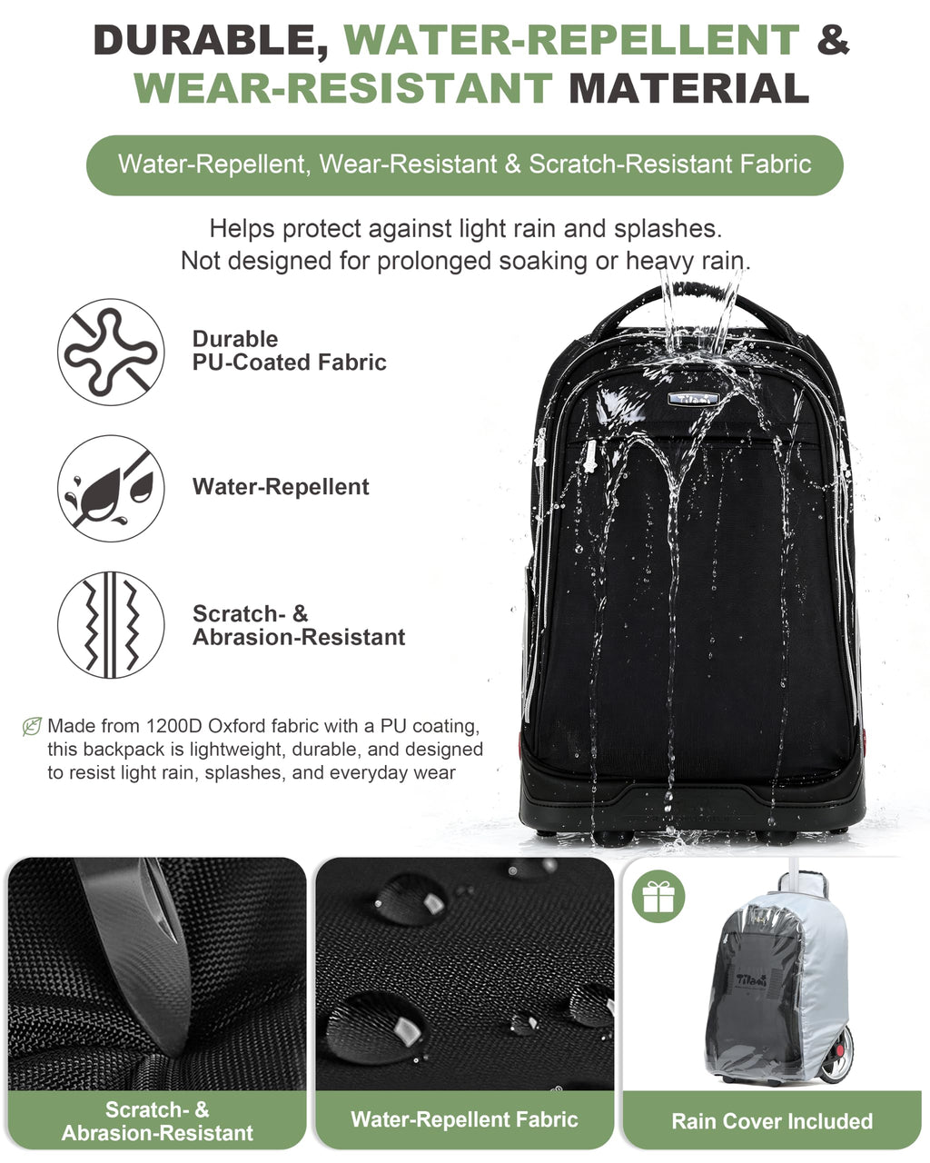 19 Inch Rolling Backpack L20921