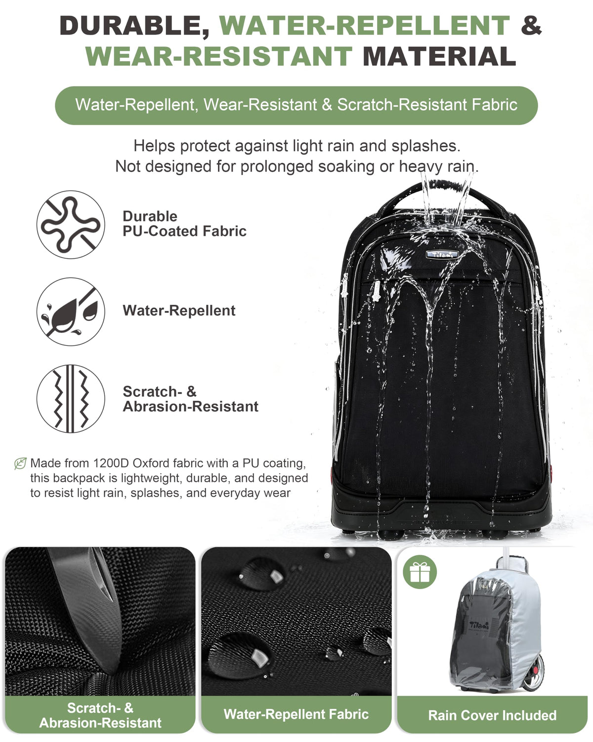 19 Inch Rolling Backpack L20921
