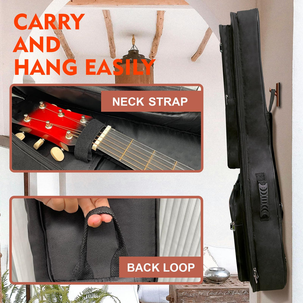 Acoustic Guitar Bag with 0.5-inch Padding (Black) I66443