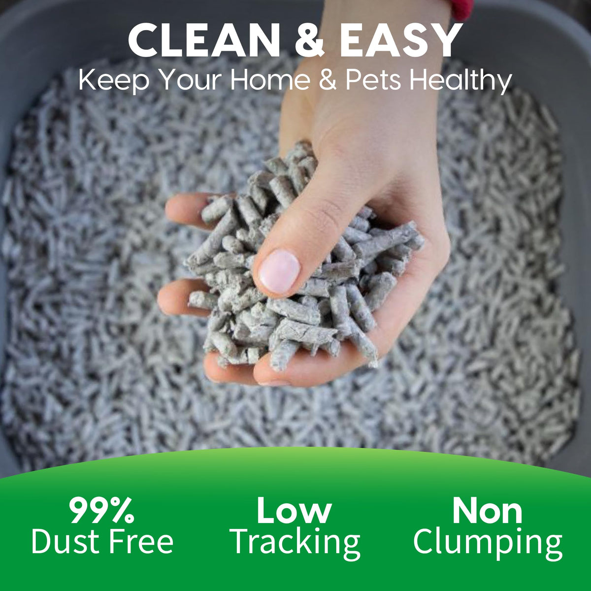Recycled Paper Cat Litter, 12 Pound, Non-Clumping, Unscented P38082