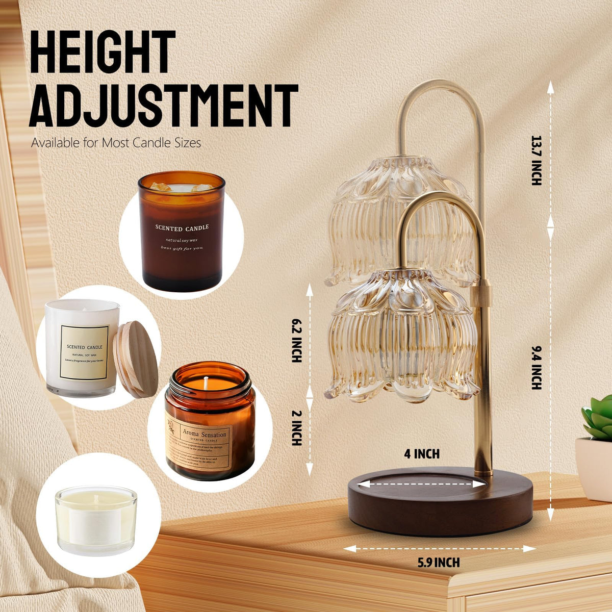 Candle Warmer Lamp with 2 Bulbs K149010