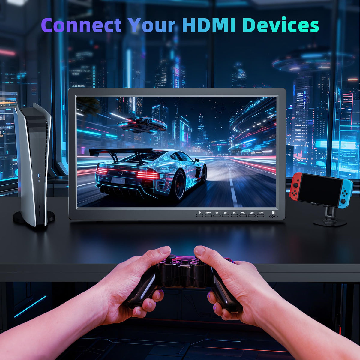 15.6 inch Portable TV with Antenna E575