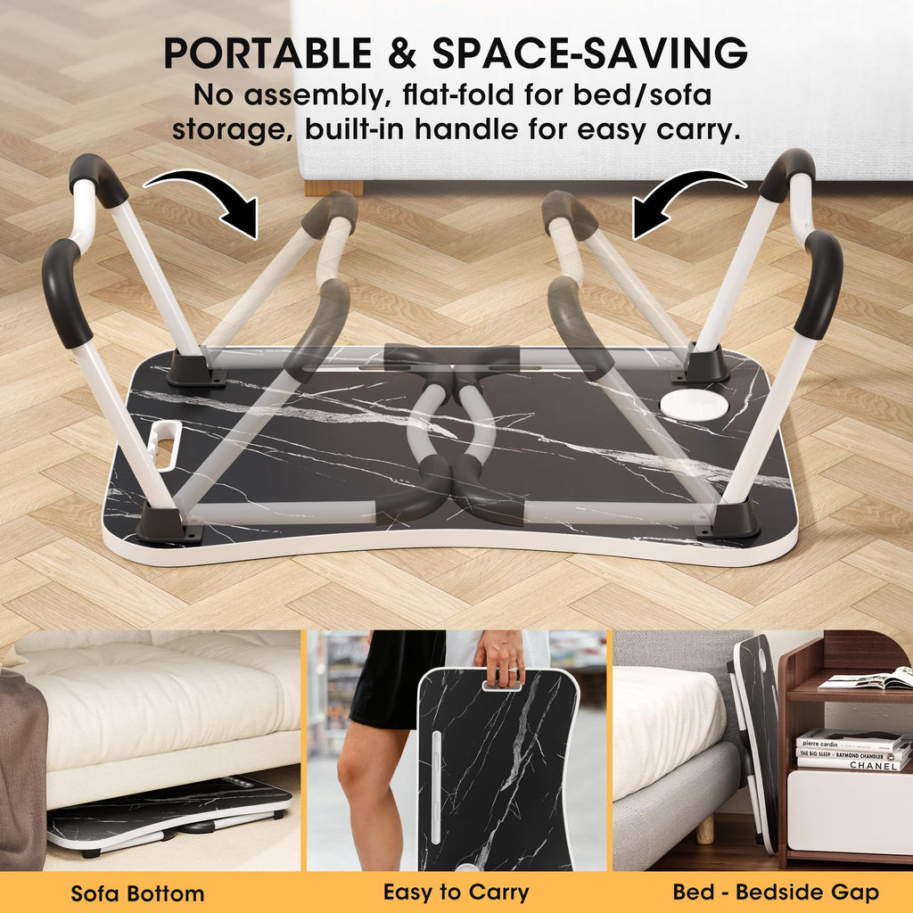 Folding Wood Lap Desk with Cup Holder P531010