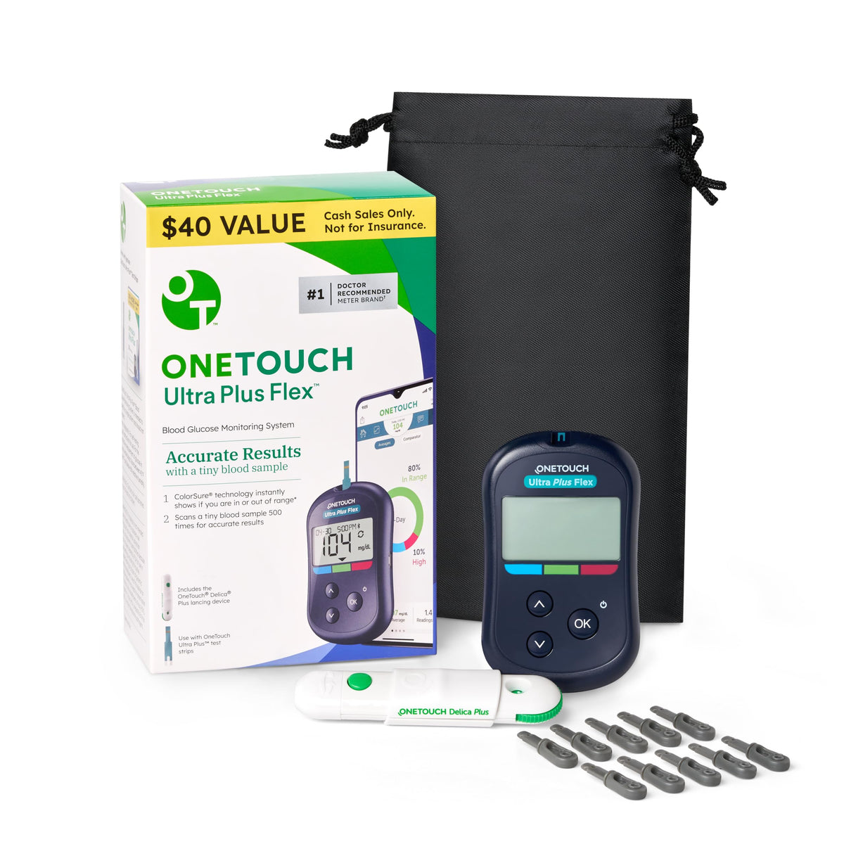 Blood Glucose Meter Kit with Lancing Device M861