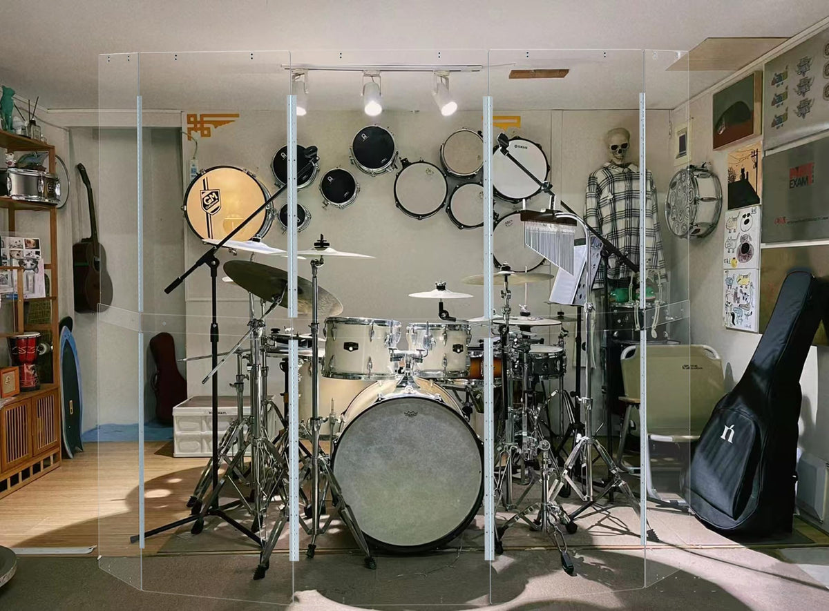 Portable Drum Shield Panels 5-Panels 2ft x 5ft C966912