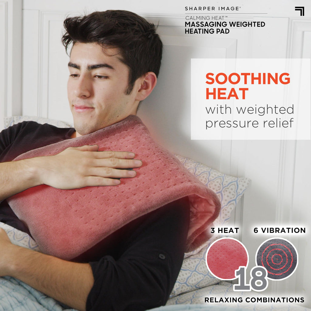 Weighted Heating Pad with 3 Heat 6 Massage Settings K51160