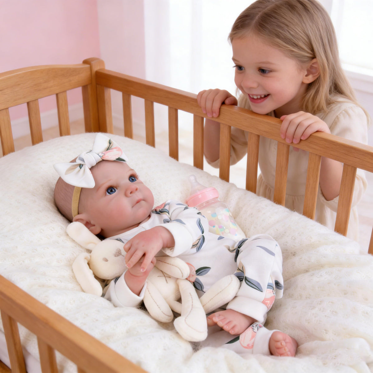 20 Inch Lifelike Reborn Baby Dolls Girl with Poseable Body X268