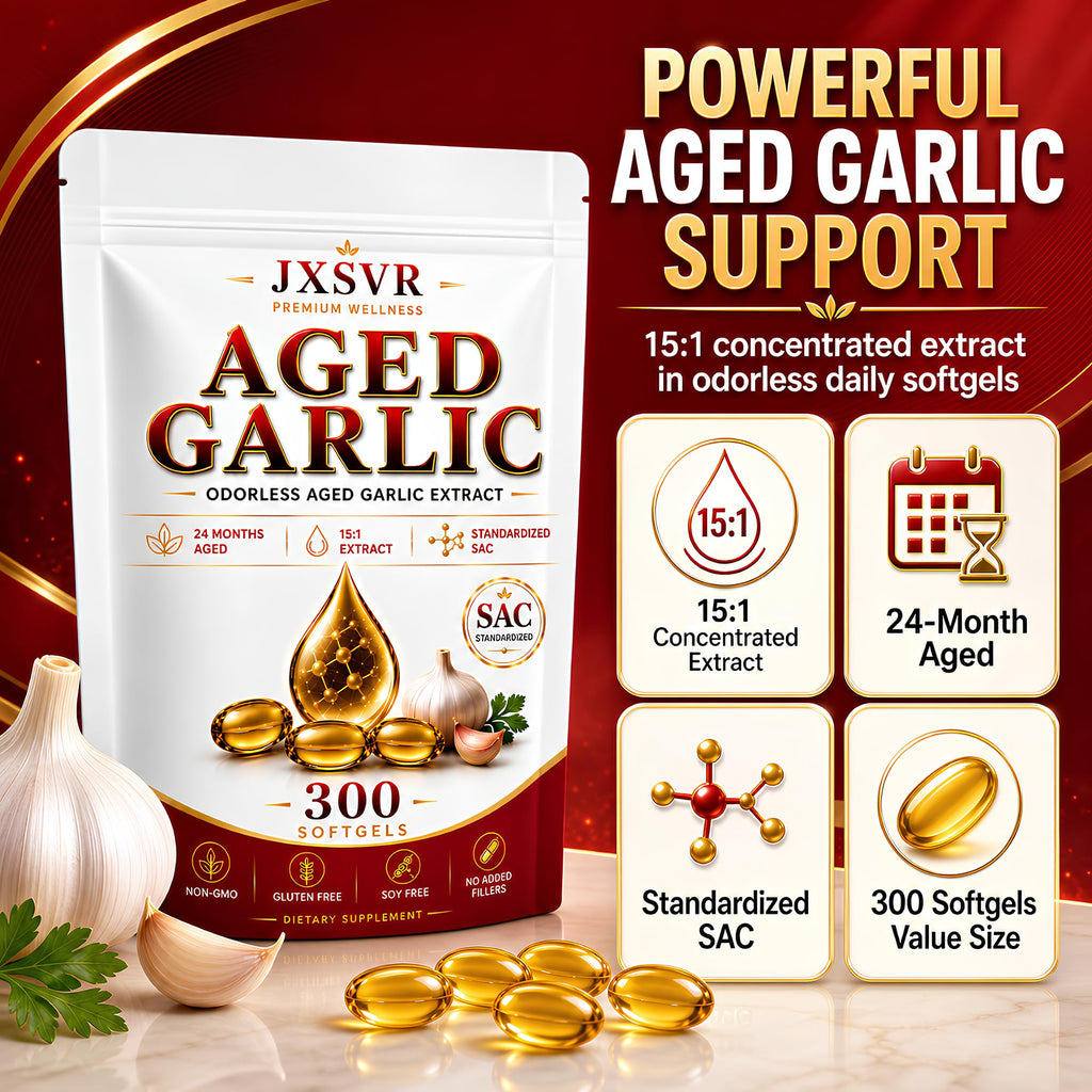 Aged Odorless Garlic Extract Softgels 300 Count O8140