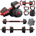 45LB Adjustable Dumbbell & Barbell Weight Set Z11389