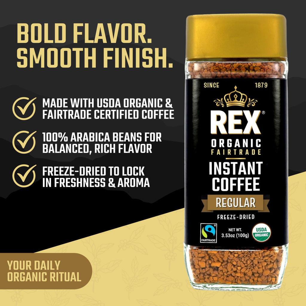 Organic Fairtrade Instant Coffee 3.53 oz W1792