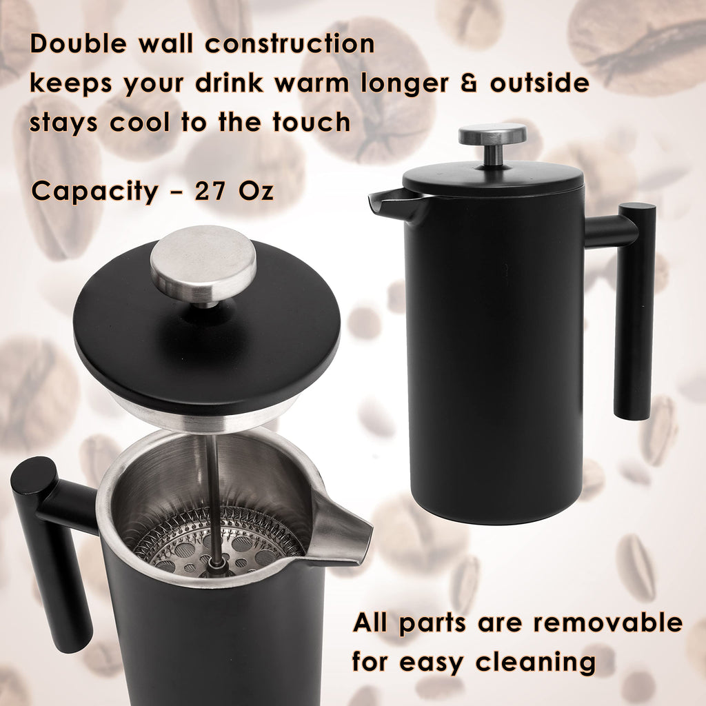 26 Oz Stainless Steel French Press N10554