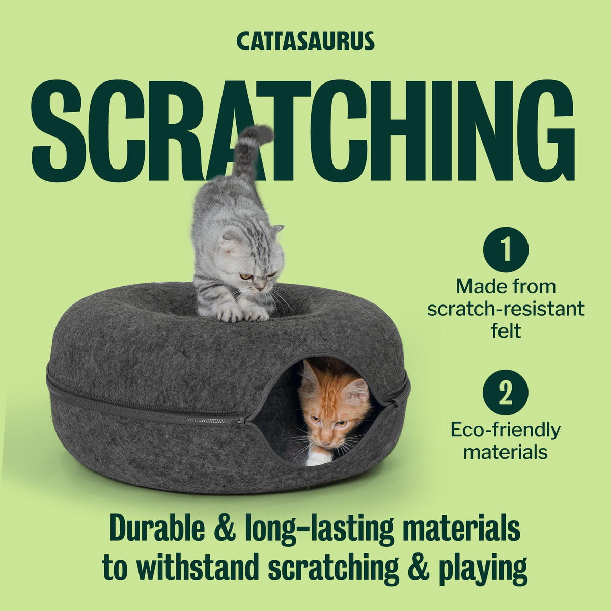 Large Dark Gray Cat Cave Bed S86106
