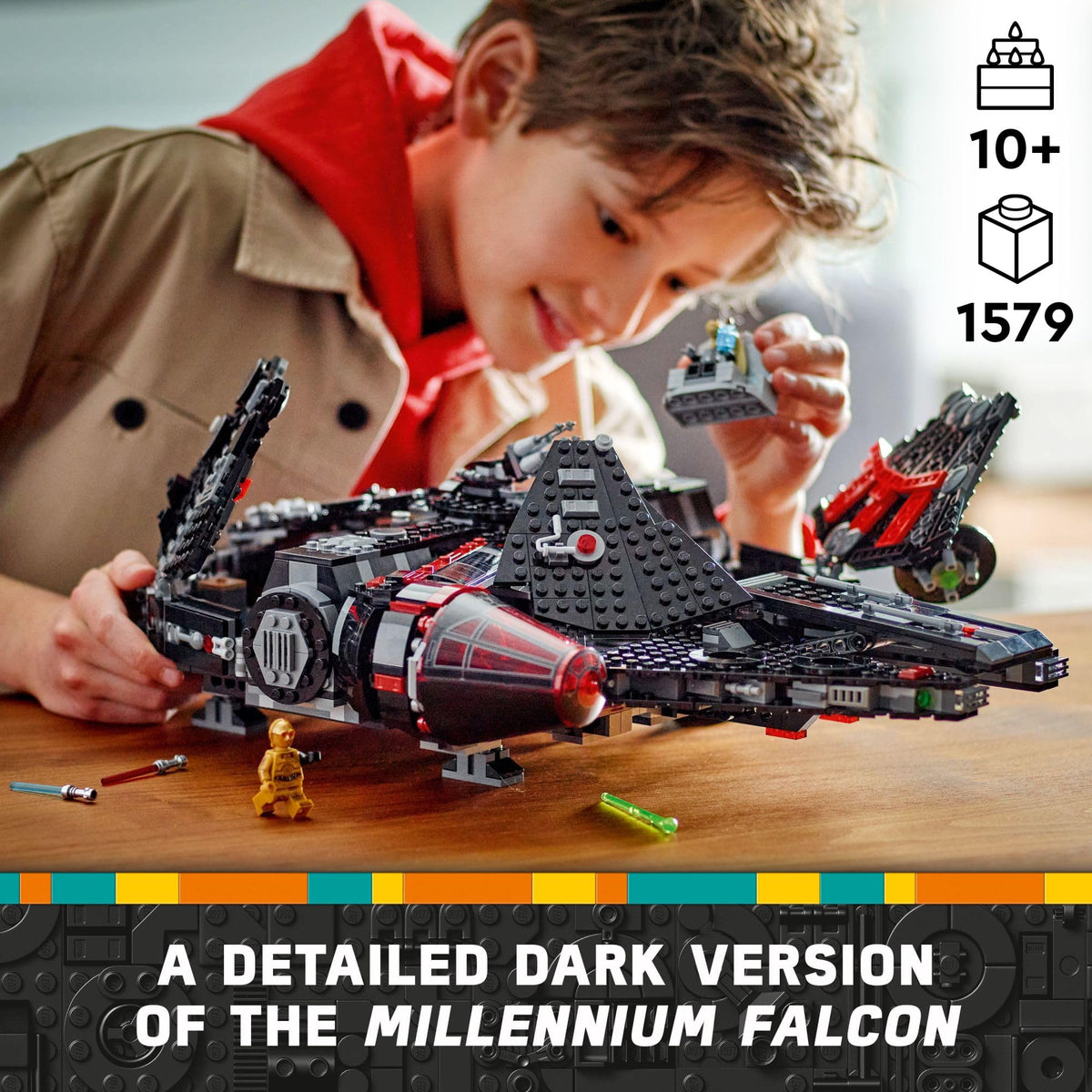 Buildable Starship Toy Set with 6 Minifigures V491705