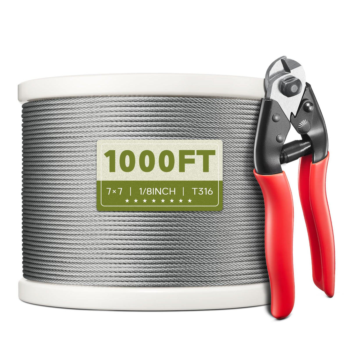 1/8" T316 Stainless Steel Cable F29491