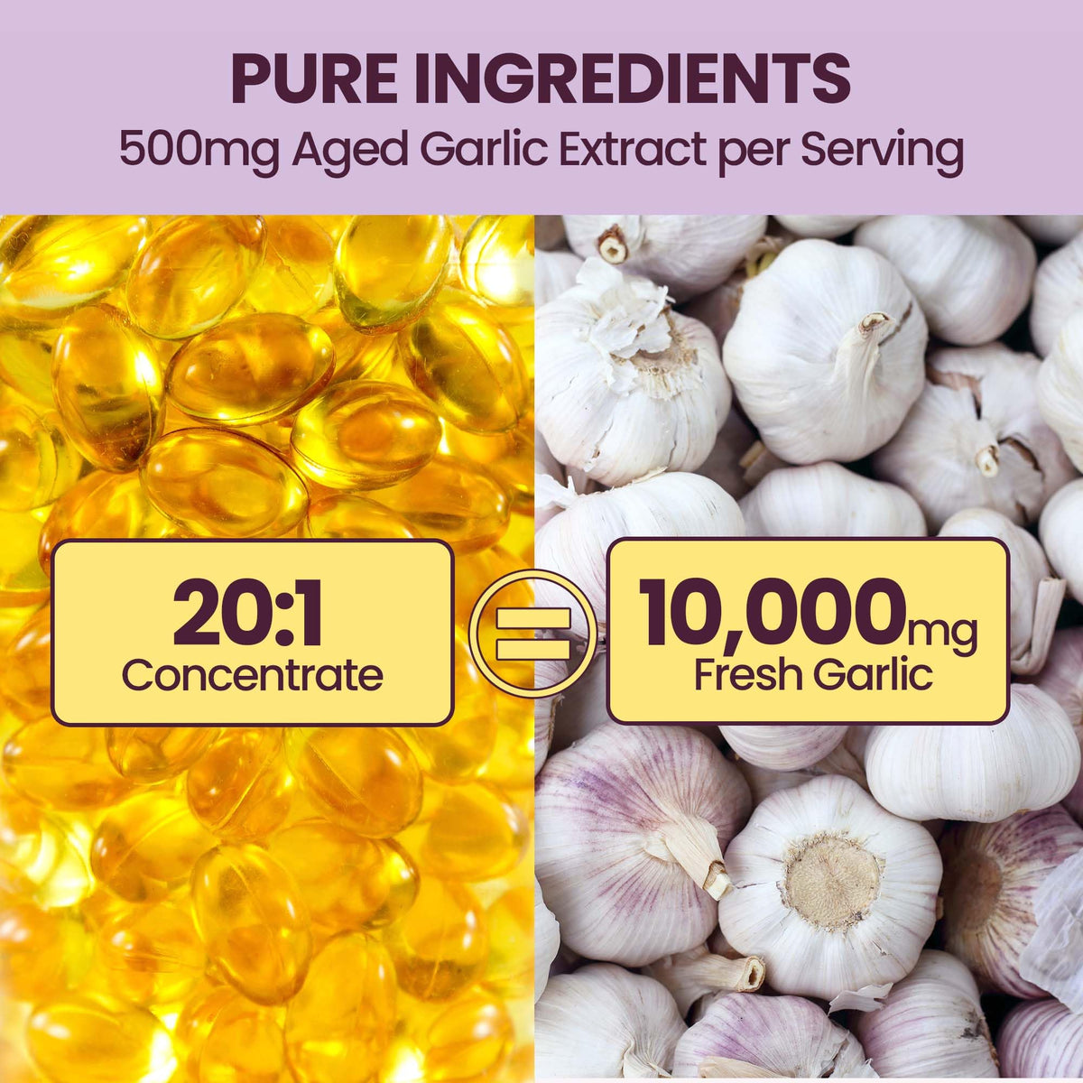 Aged Garlic Extract Softgels 10000mg 300 Count D889093