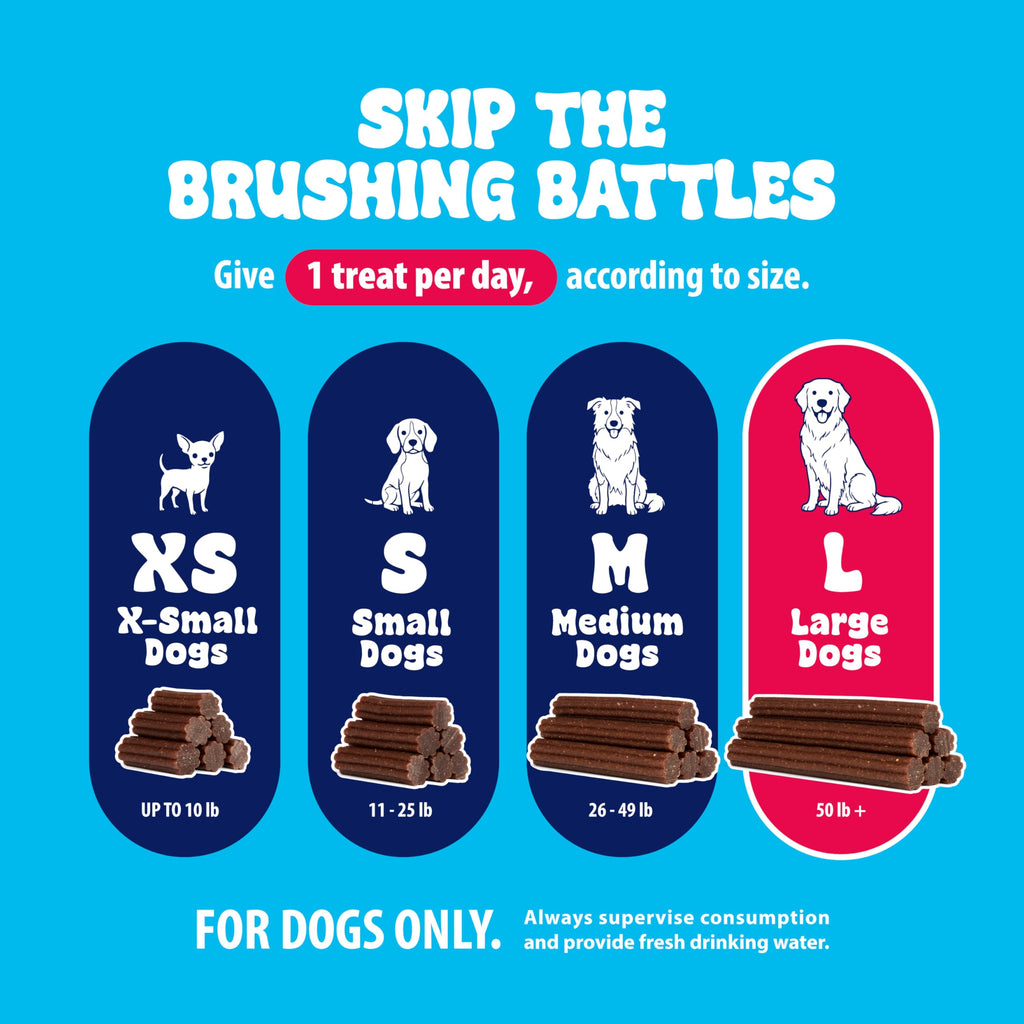 15 Ct Dental Treat Sticks for Large Dogs R6896