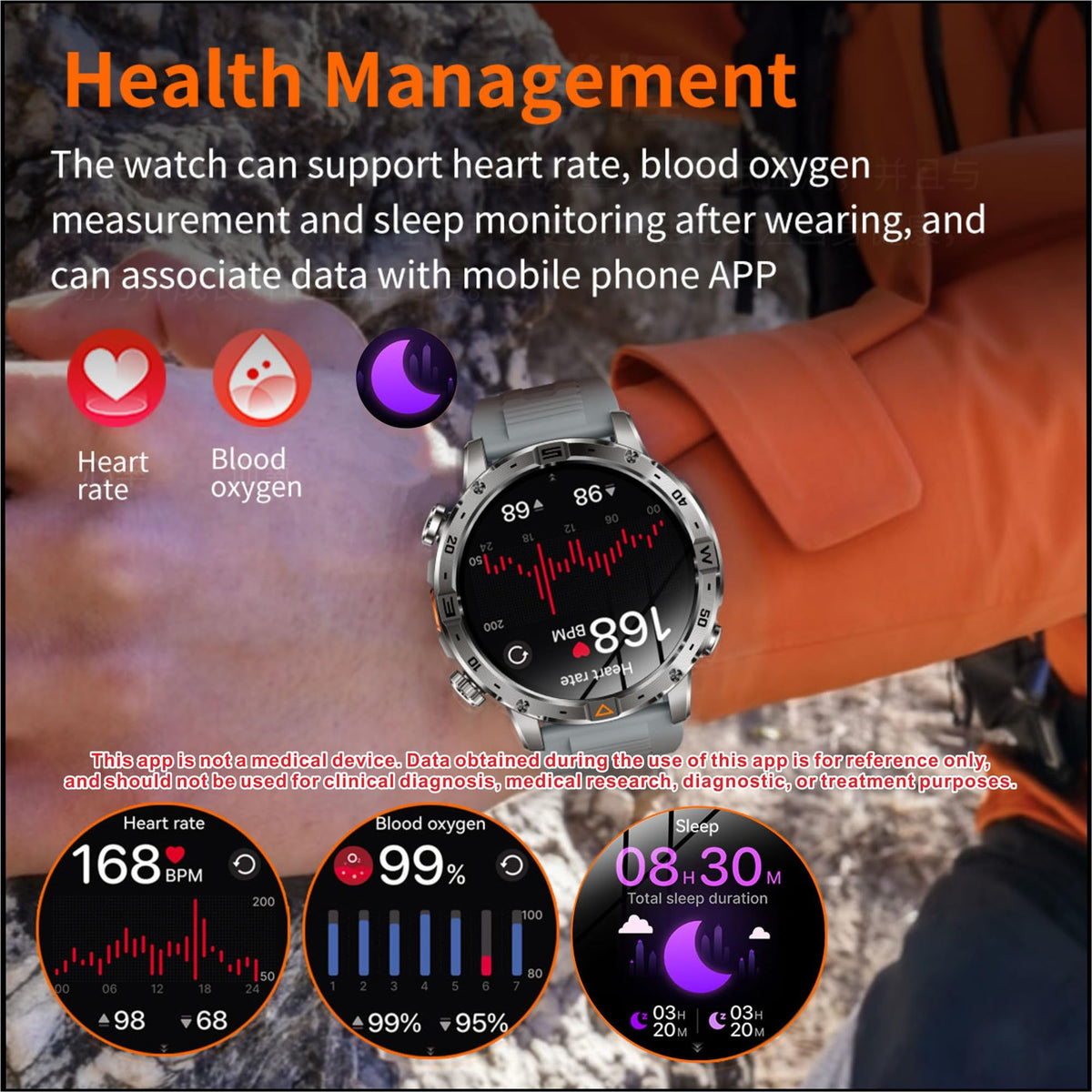 1.7" HD Touchscreen IP68 Waterproof Smart Watch C241