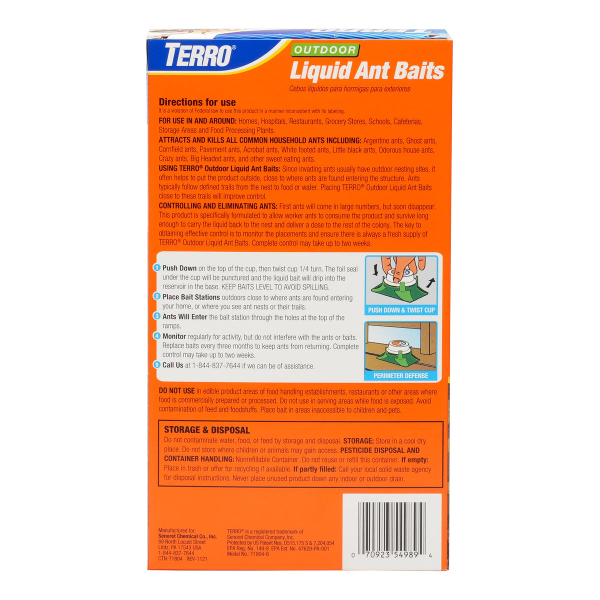 Outdoor Liquid Ant Bait Stations 12-Pack D512373