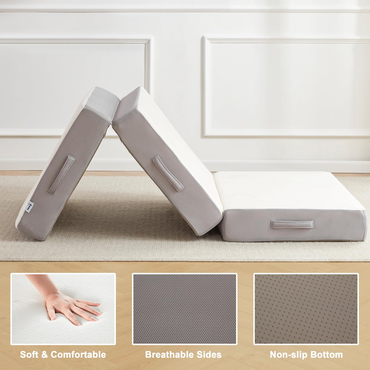 6 Inch Memory Foam Tri-fold Folding Mattress T22550