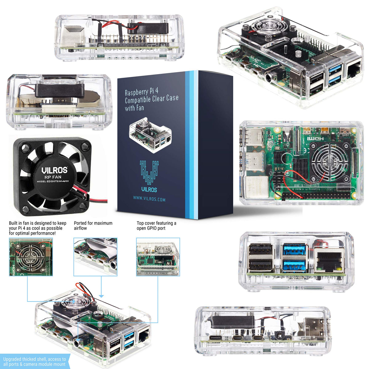 Raspberry Pi 4 Starter Kit with 64GB Micro SD Card T2864