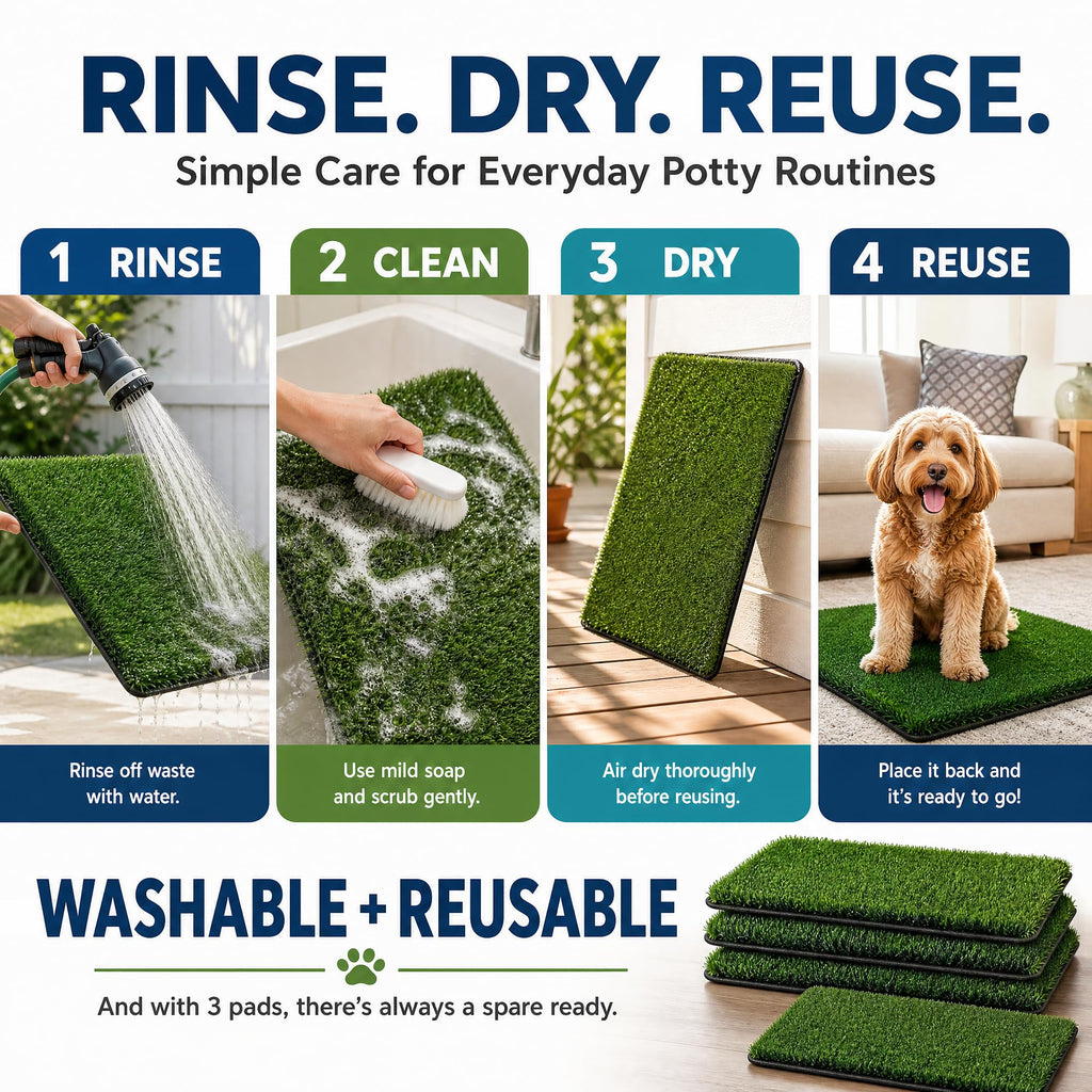 Dog Potty Grass Pads 2 Pack 30 x 20 in Replacement Turf G926320