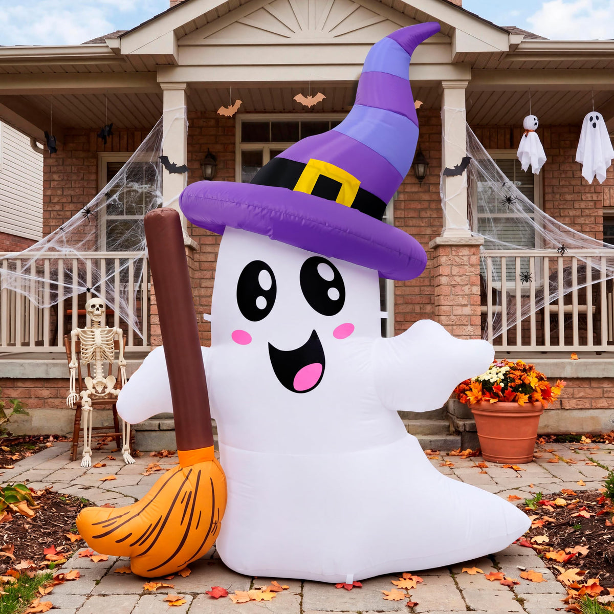Halloween Inflatables Ghost Outdoor Decorations with LED G980