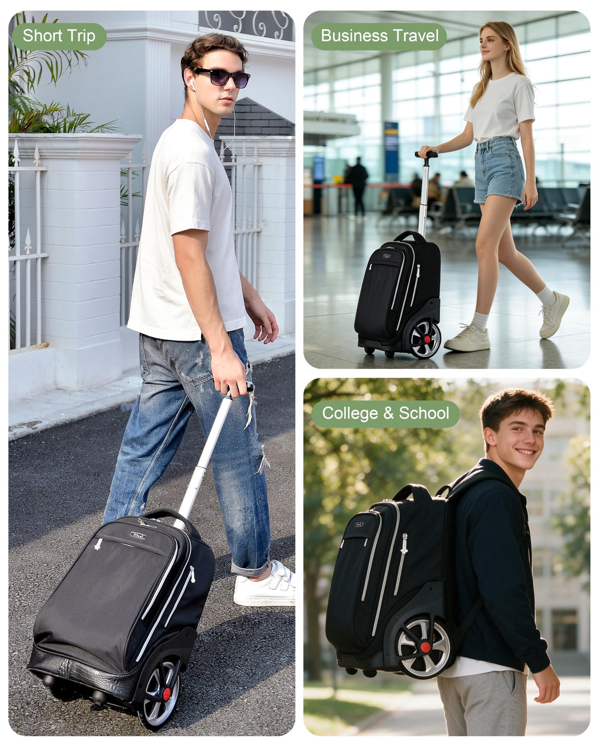 19 Inch Rolling Backpack L20921