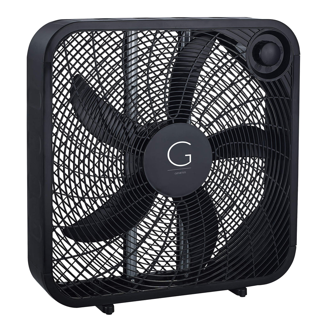 20" Box Fan, 3 Settings, Black S861