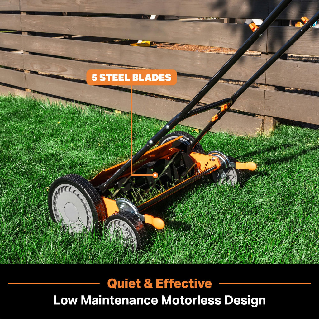 20” 5-Blade Push Reel Lawn Mower G752