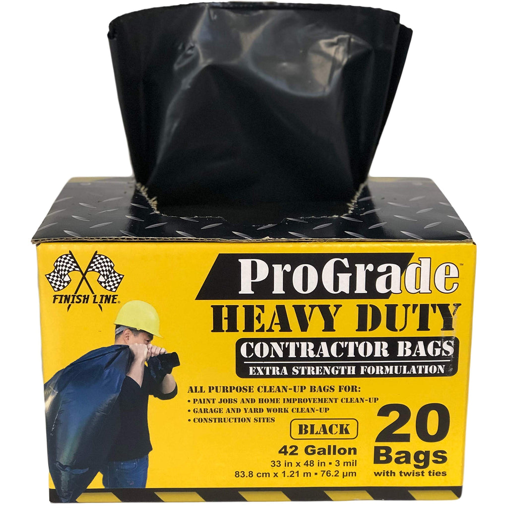 42 Gallon Black Heavy Duty Contractor Trash Bags P46742