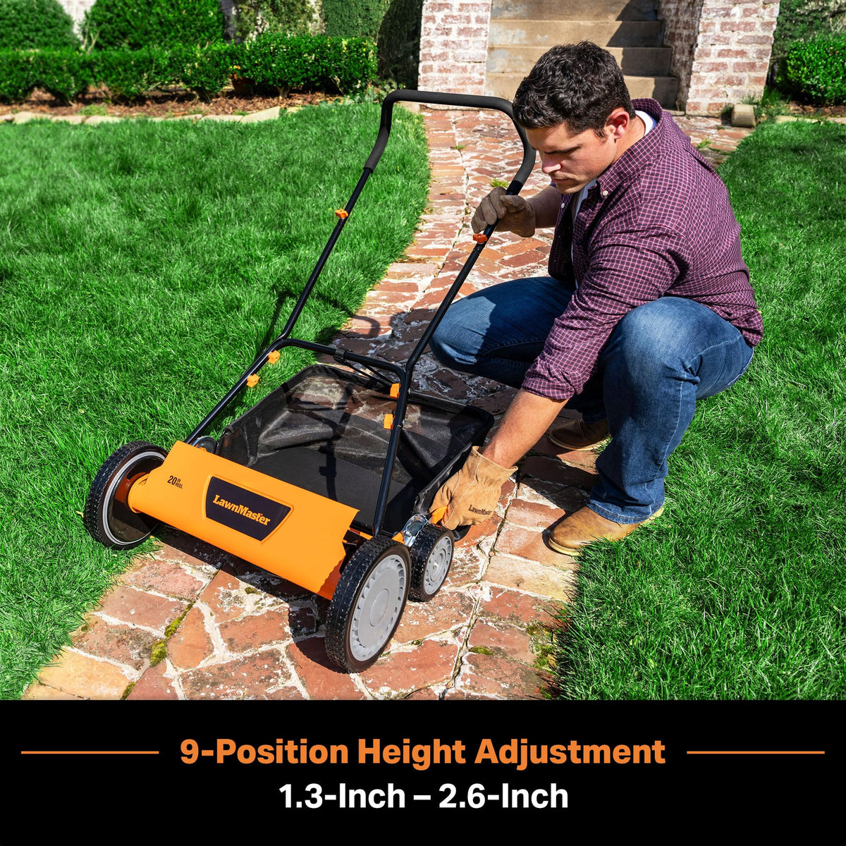20” 5-Blade Push Reel Lawn Mower G752