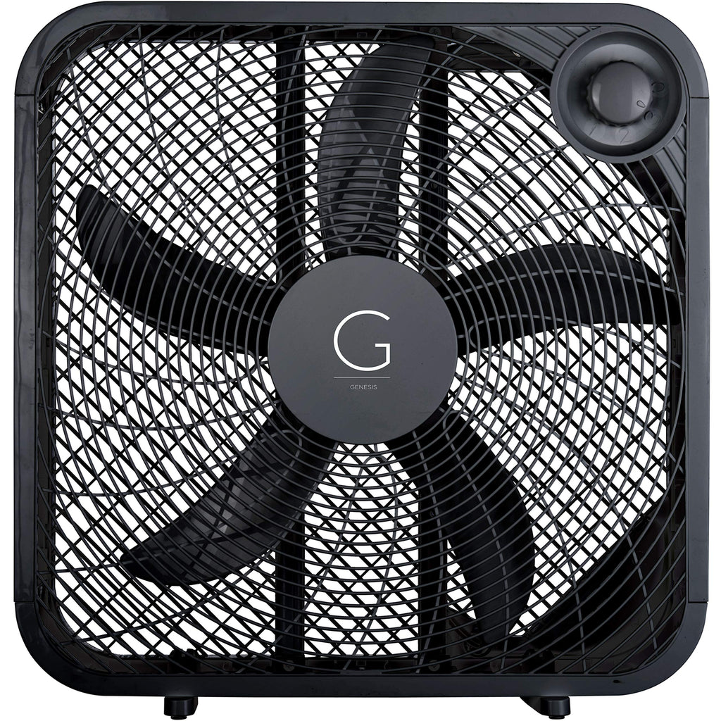 20" Box Fan, 3 Settings, Black S861