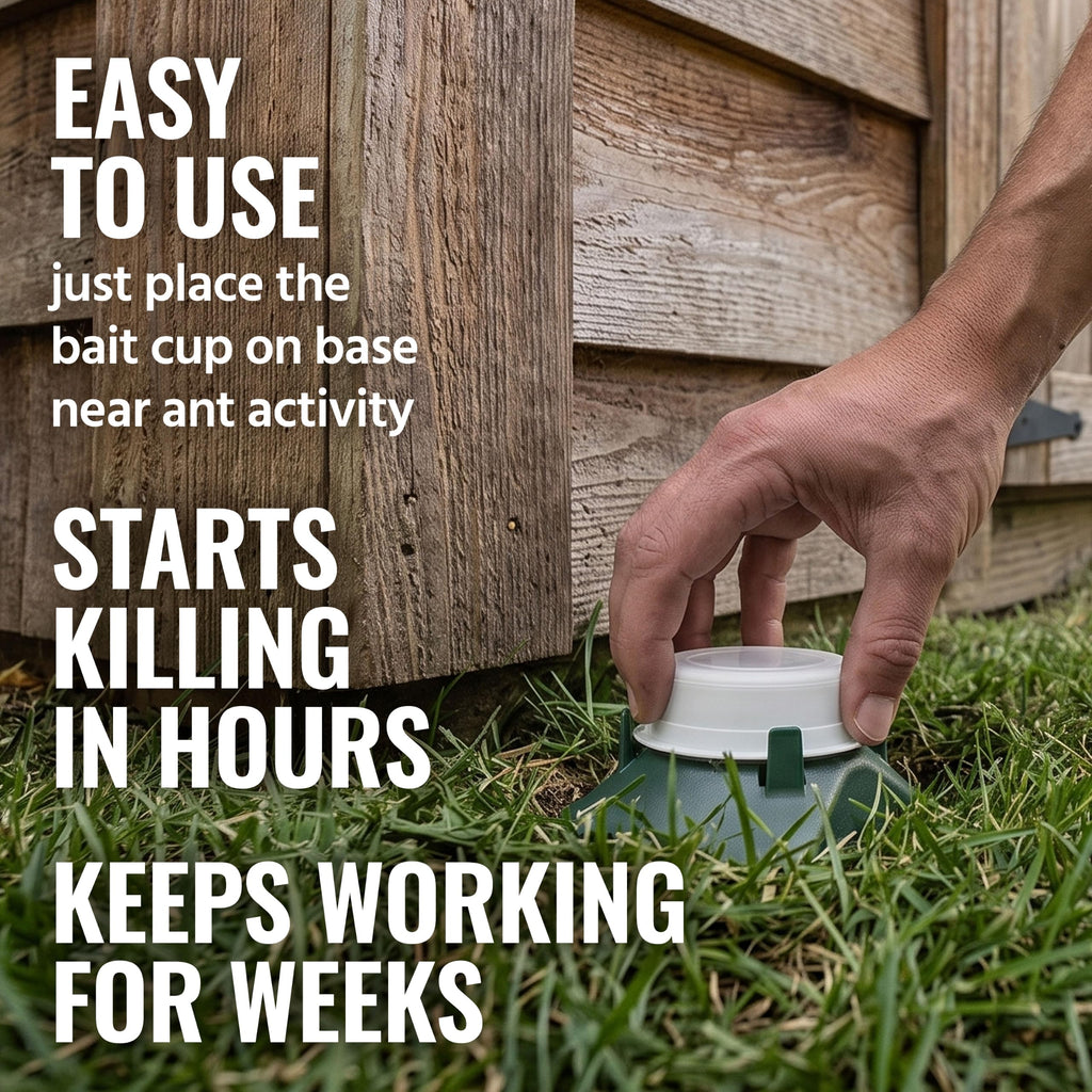 Outdoor Liquid Ant Bait Killer and Trap 8 Bait Stations Z95808