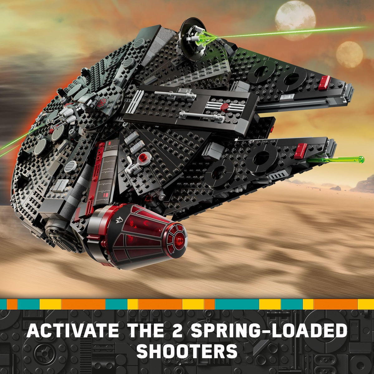 Buildable Starship Toy Set with 6 Minifigures V491705